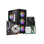 سیستم آماده Flexline 1 در محیط اداری با صفحه‌نمایش و لوازم جانبی