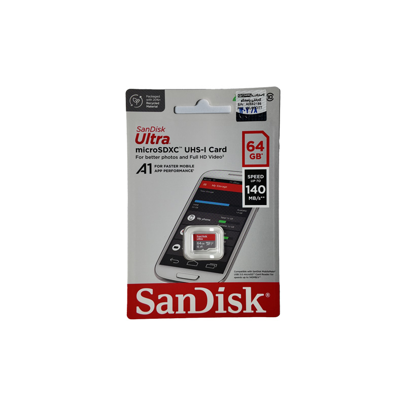 کارت حافظه سندیسک SanDisk 64GB 140MB/s Ultra