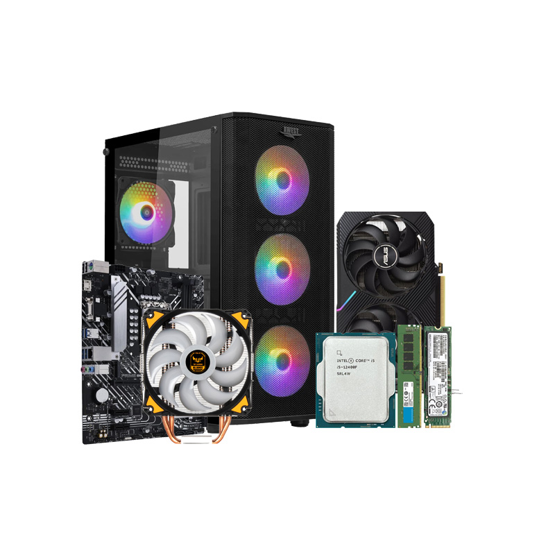 سیستم آماده Flexline 1 در محیط اداری با صفحه‌نمایش و لوازم جانبی