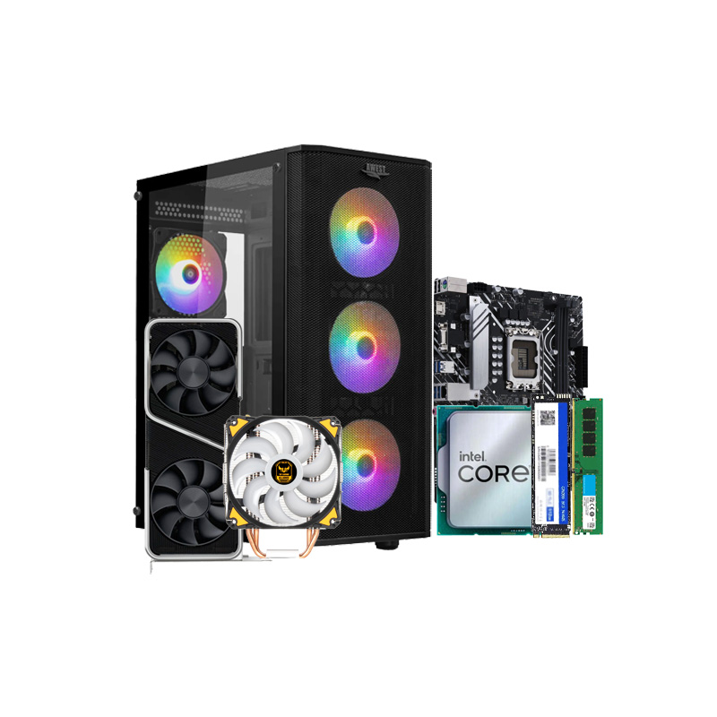 کیس سیستم آماده Flexline 2 با طراحی مدرن و نورپردازی RGB