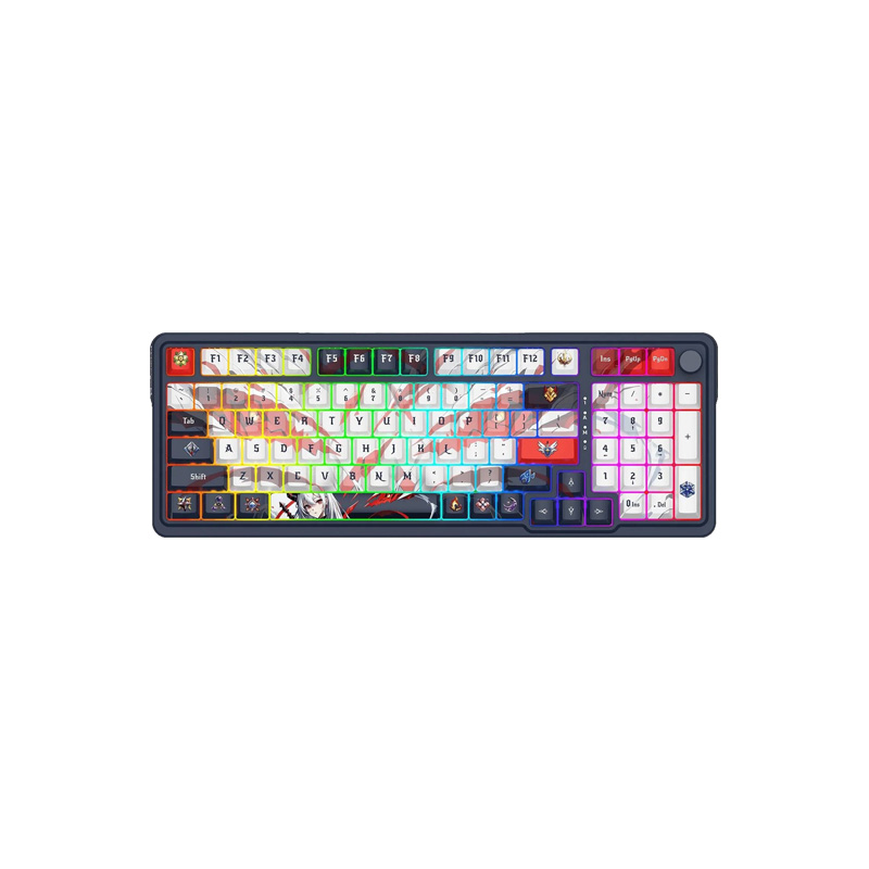 تصویر کیبورد مکانیکی RDK686AK-RGB با نورپردازی RGB.