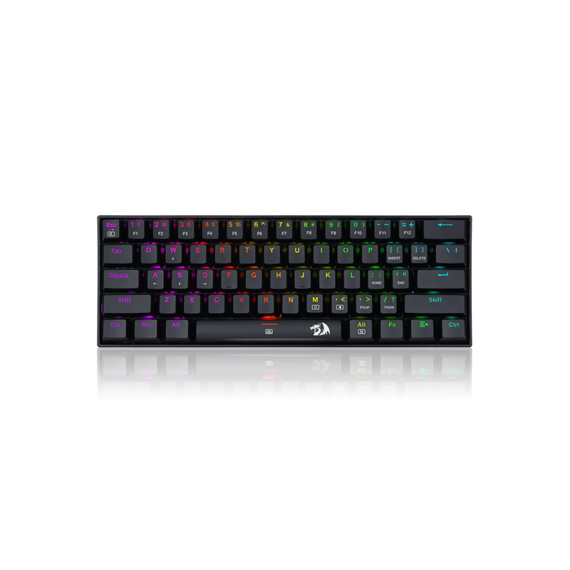 کیبورد مکانیکی Redragon K630RGB با طراحی ۶۰ درصد و نور RGB